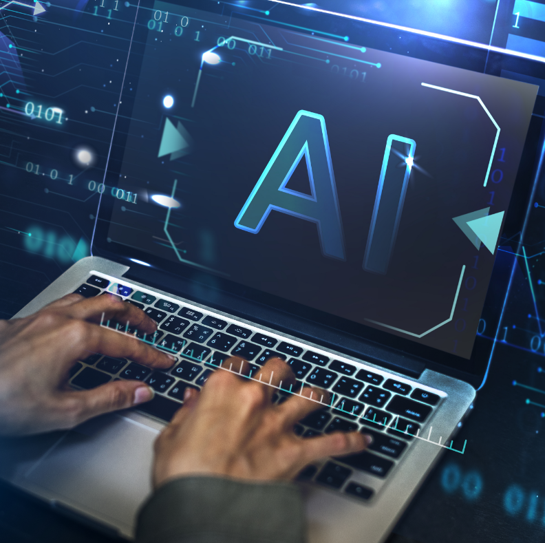 Doing work on a digital device.